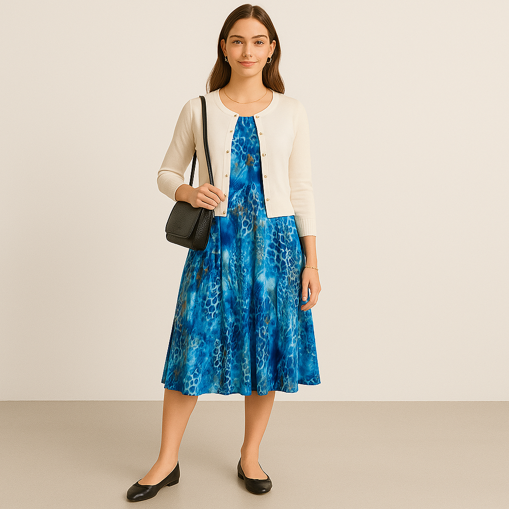 Animal Print Dress – Sleeveless – Flowy & Fierce – Size 16 (Bali)