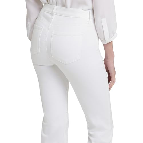NYDJ Womens Barbara Boot-Cut Jeans White