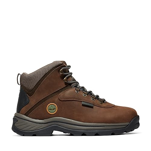 Men’s Waterproof Hiking Boots – Dark Brown Leather – White Ledge (Timberland)