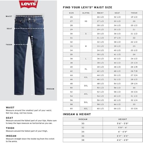 Men’s Slim Fit Stretch Jeans – Throttle – Sits Below Waist – Levi’s 511