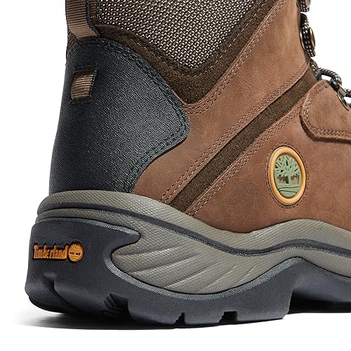 Men’s Waterproof Hiking Boots – Dark Brown Leather – White Ledge (Timberland)