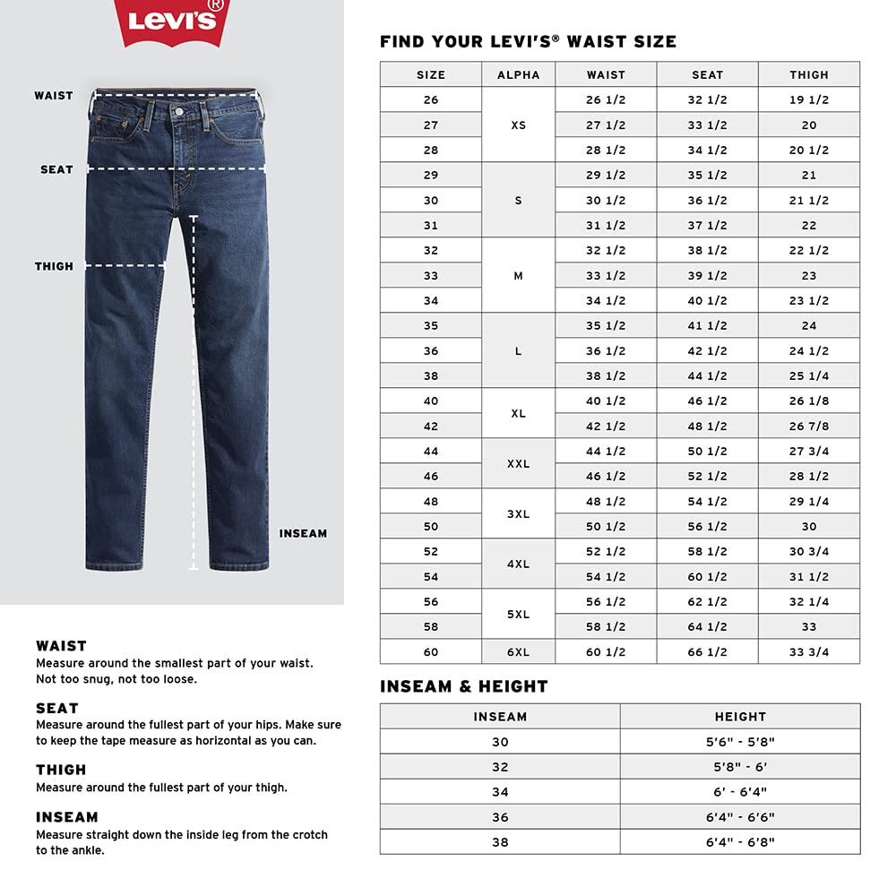 Men’s Slim Fit Stretch Jeans – Throttle – Sits Below Waist – Levi’s 511