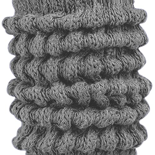 Charcoal Slouchy Scrunch Socks – Extra Long Stretch Knit