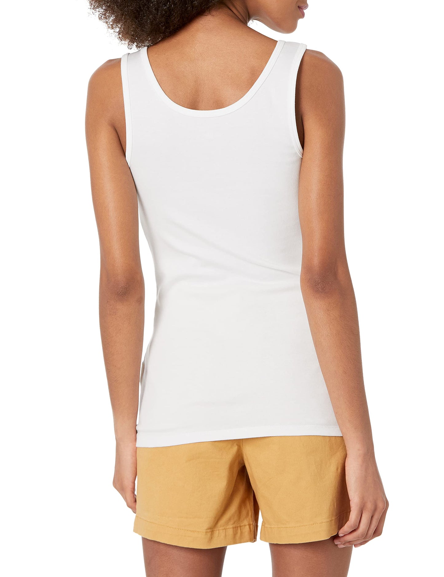 White Ribbed Tank Tops – 2-Pack – Stretch Cotton Basics (Amazon Essentials)