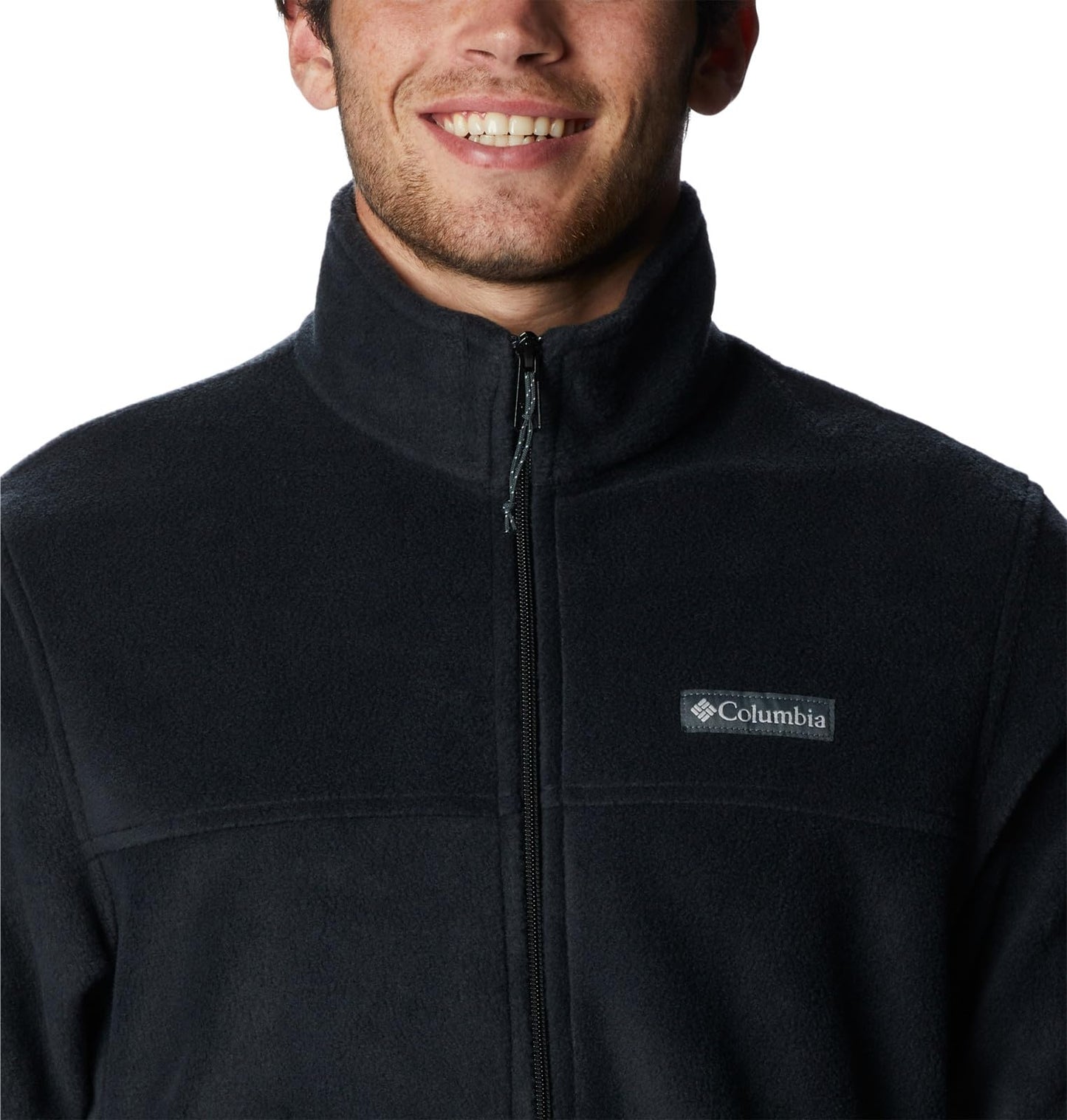 Men’s Full Zip Fleece Jacket – Black – Classic Fit – Size Selectable (Columbia)