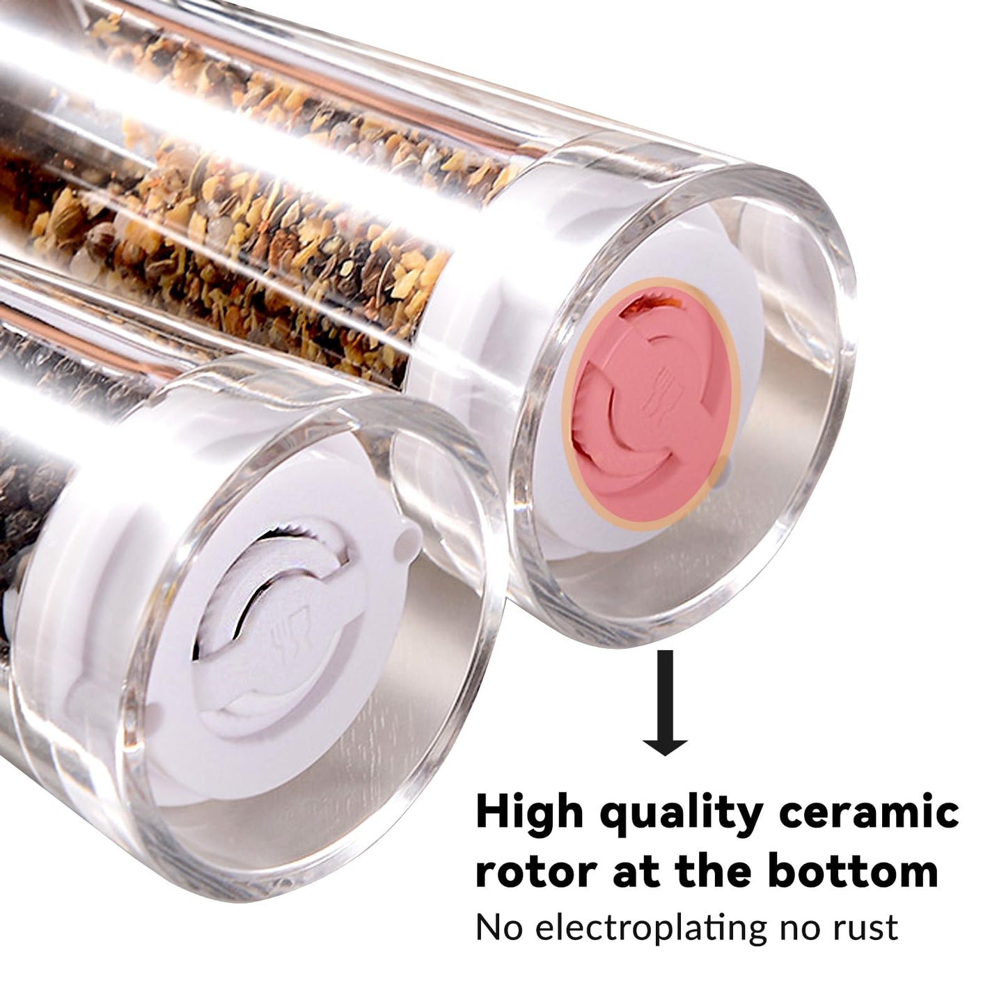 Daily Treasures Salt & Pepper Mill 8 inches