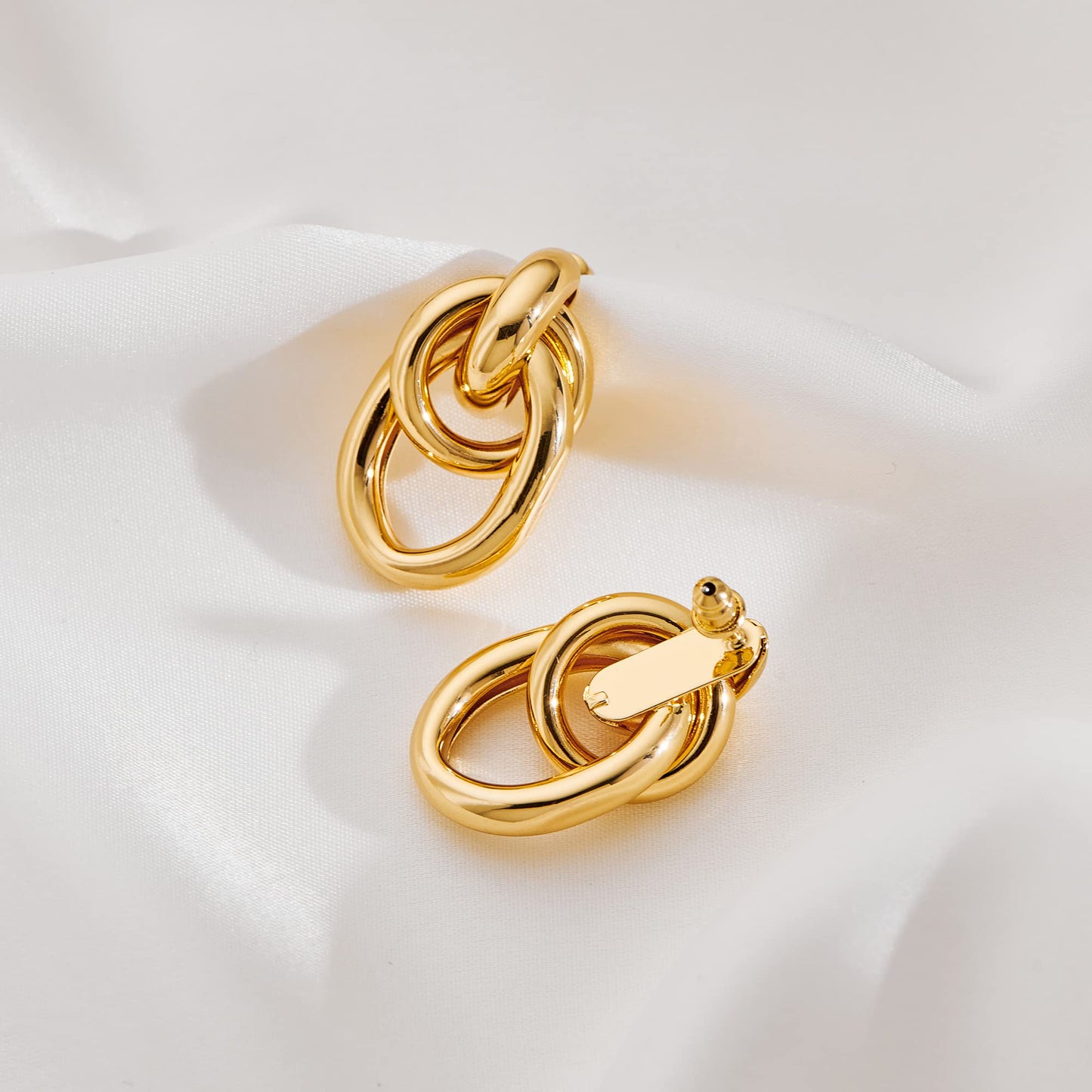 Women's Fashion Earrings Gold Geometric Drop Dangle