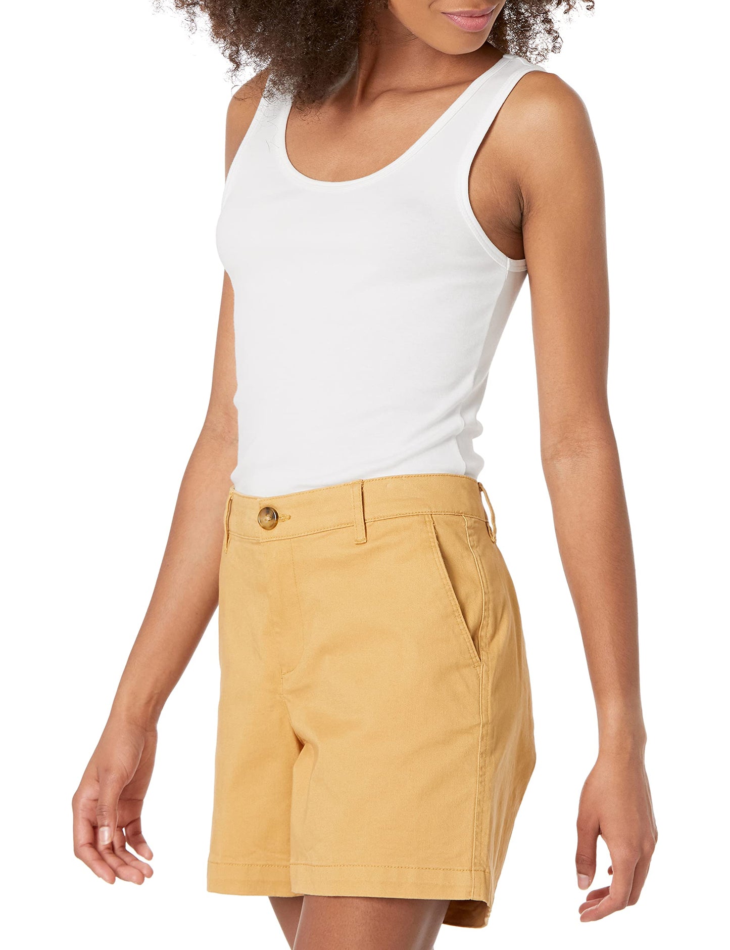 White Ribbed Tank Tops – 2-Pack – Stretch Cotton Basics (Amazon Essentials)