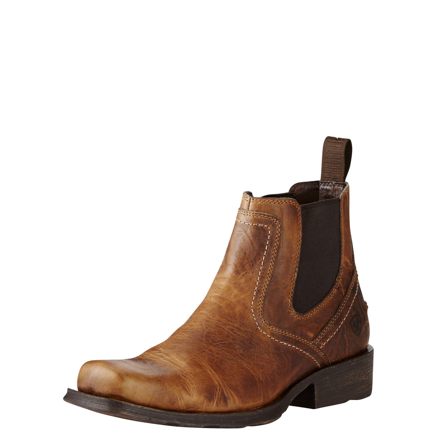 Men’s Leather Slip-On Boots – Barn Brown – Midtown Rambler (ARIAT)