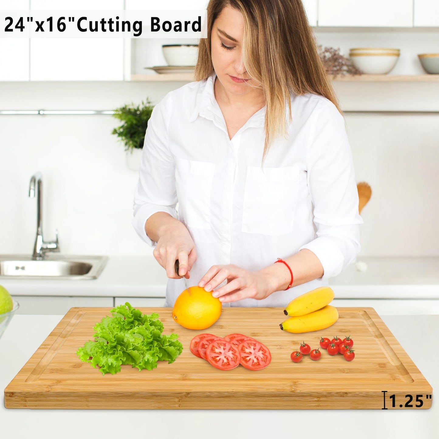 Utoplike Extra Large Cutting Board 24'' x 16''
