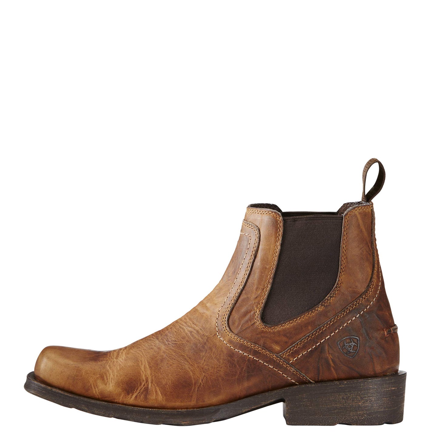 Men’s Leather Slip-On Boots – Barn Brown – Midtown Rambler (ARIAT)