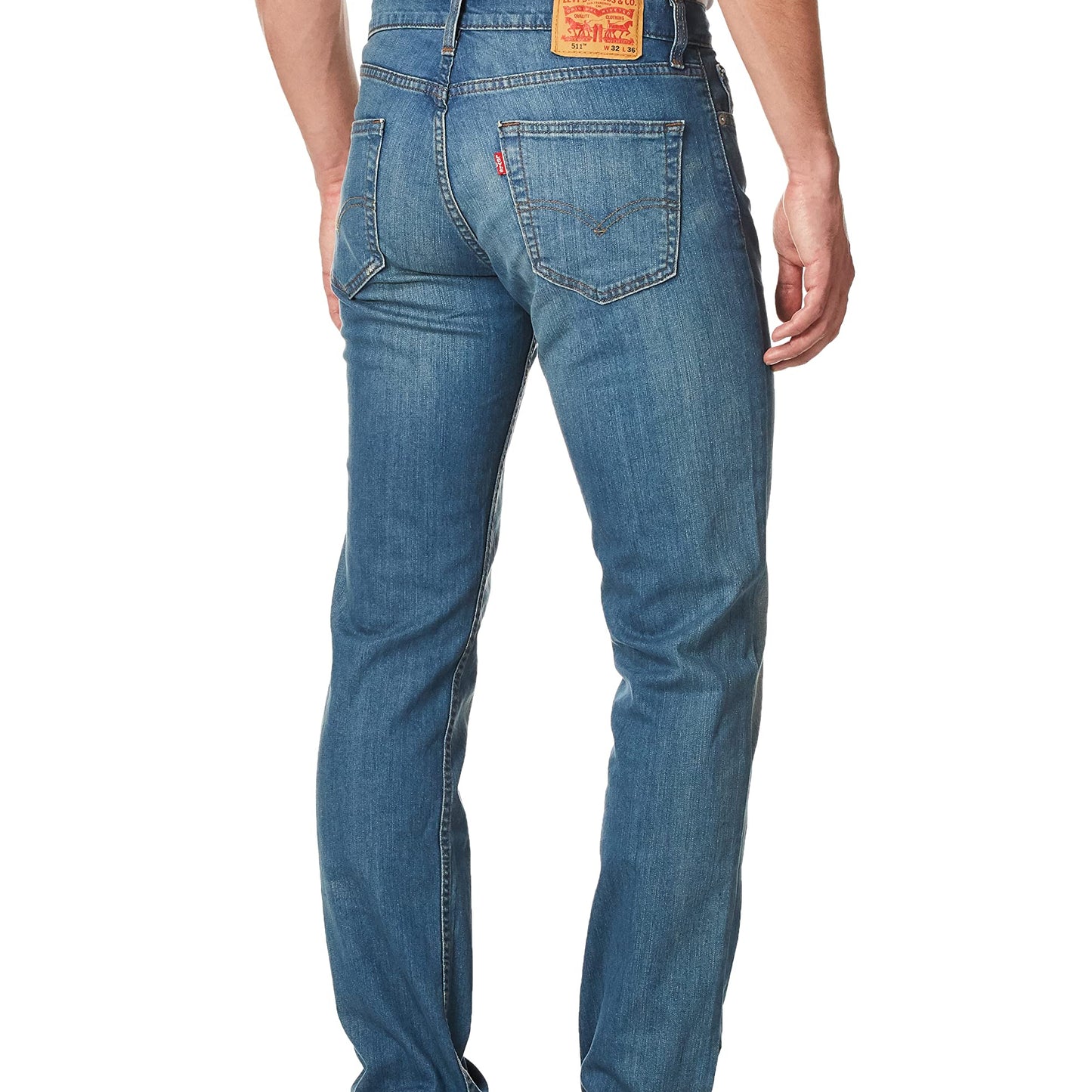 Men’s Slim Fit Stretch Jeans – Throttle – Sits Below Waist – Levi’s 511