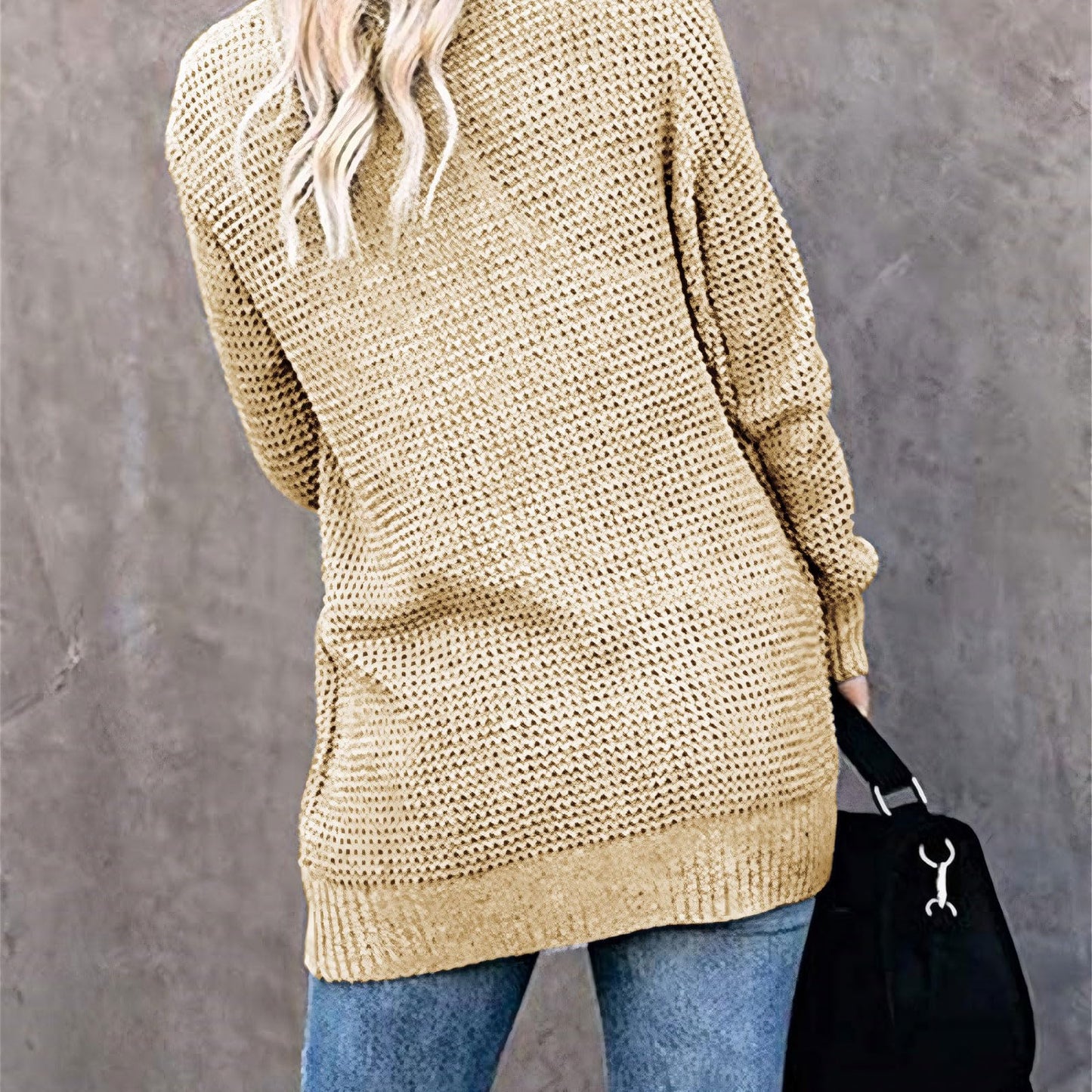 Flovey Womens Long Sleeve Open Front Cardigan