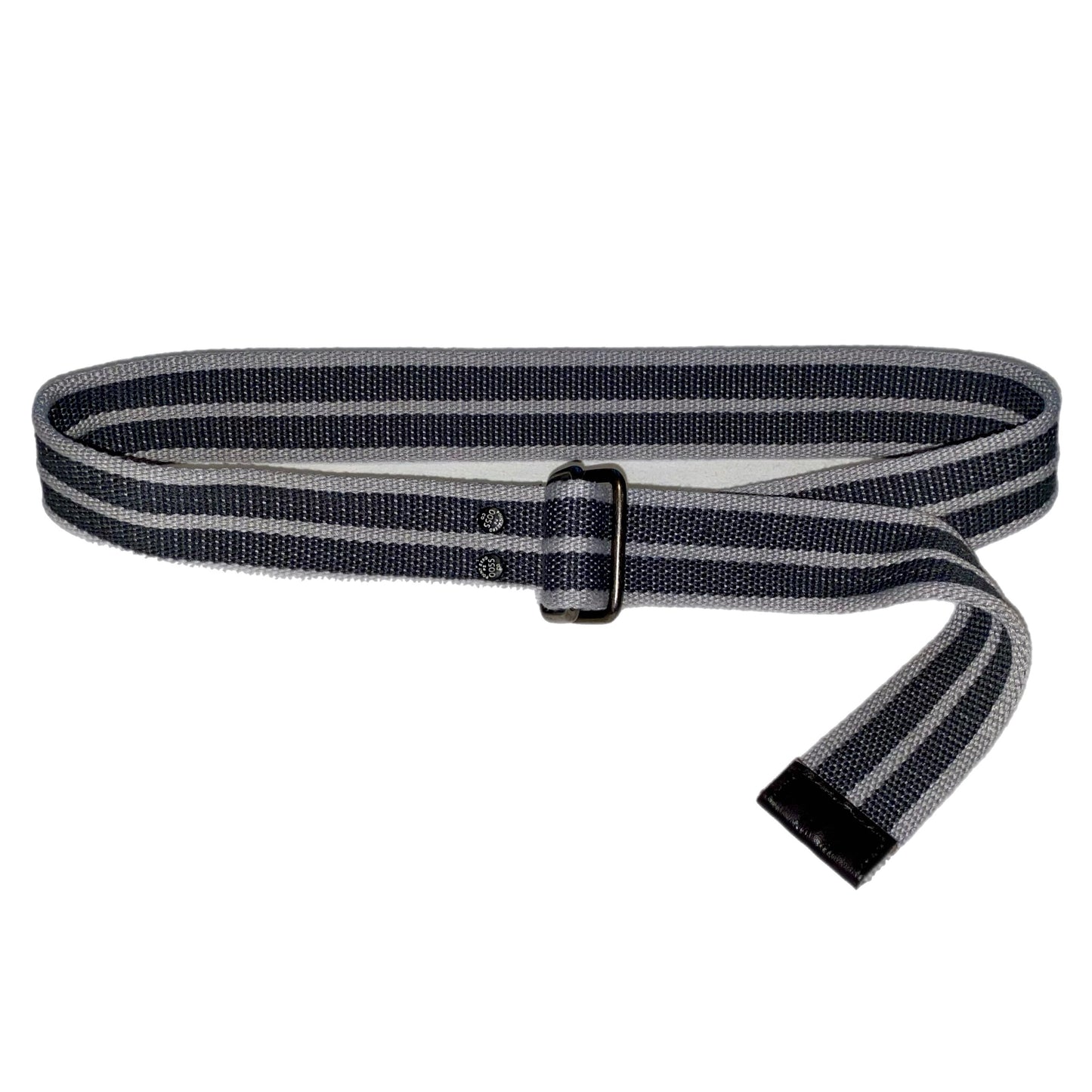 Point Zero Men’s Stripe Cloth Belt Grey 40”