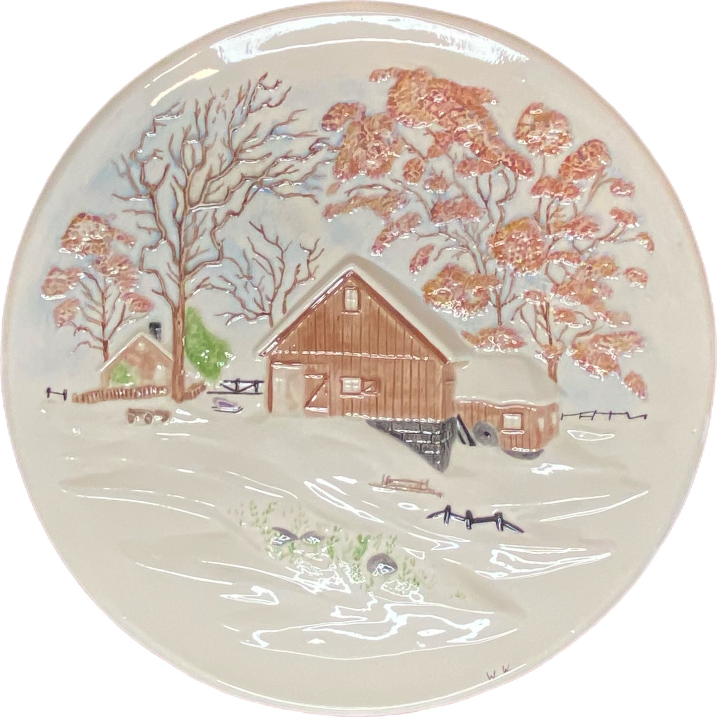 Byron Molds 1972 Four Seasons Collectors Plates 13" Set of 4