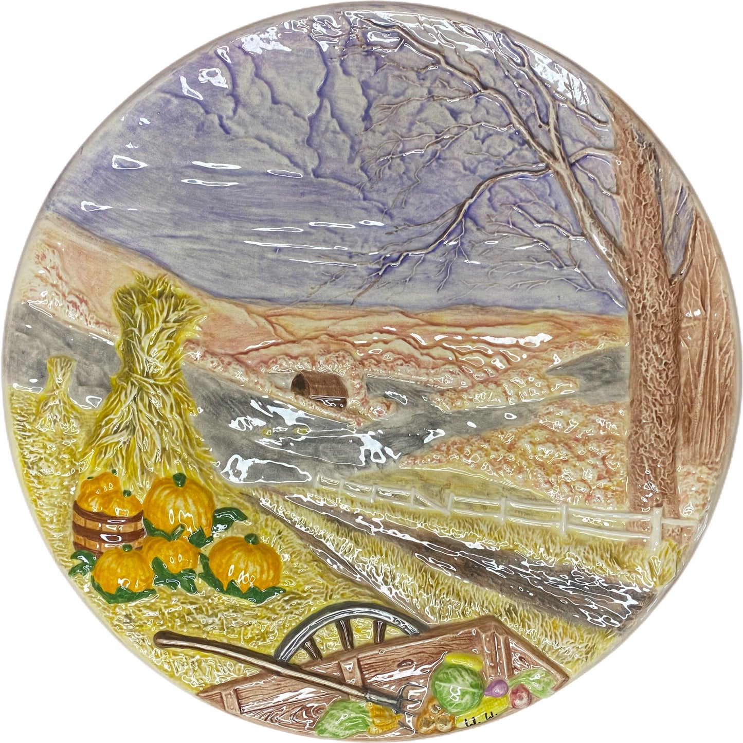 Byron Molds 1972 Four Seasons Collectors Plates 13" Set of 4