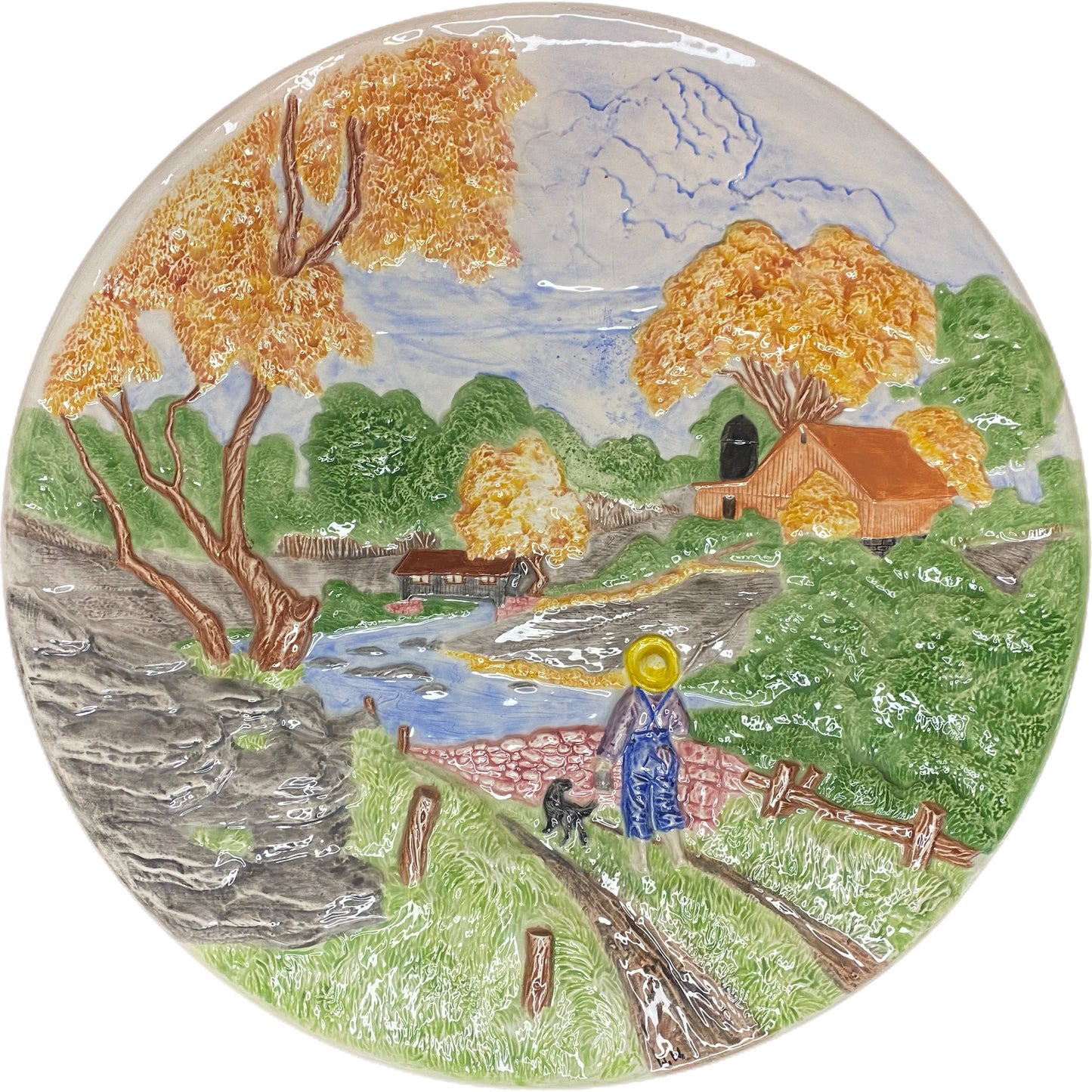 Byron Molds 1972 Four Seasons Collectors Plates 13" Set of 4