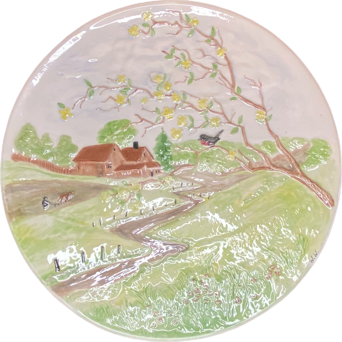 Byron Molds 1972 Four Seasons Collectors Plates 13" Set of 4