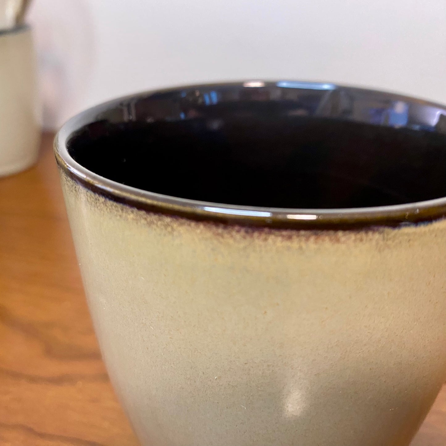 Pfaltzgraff Coffee Mug Tan Brown Cups Set of 6 3.5"W x 4"H