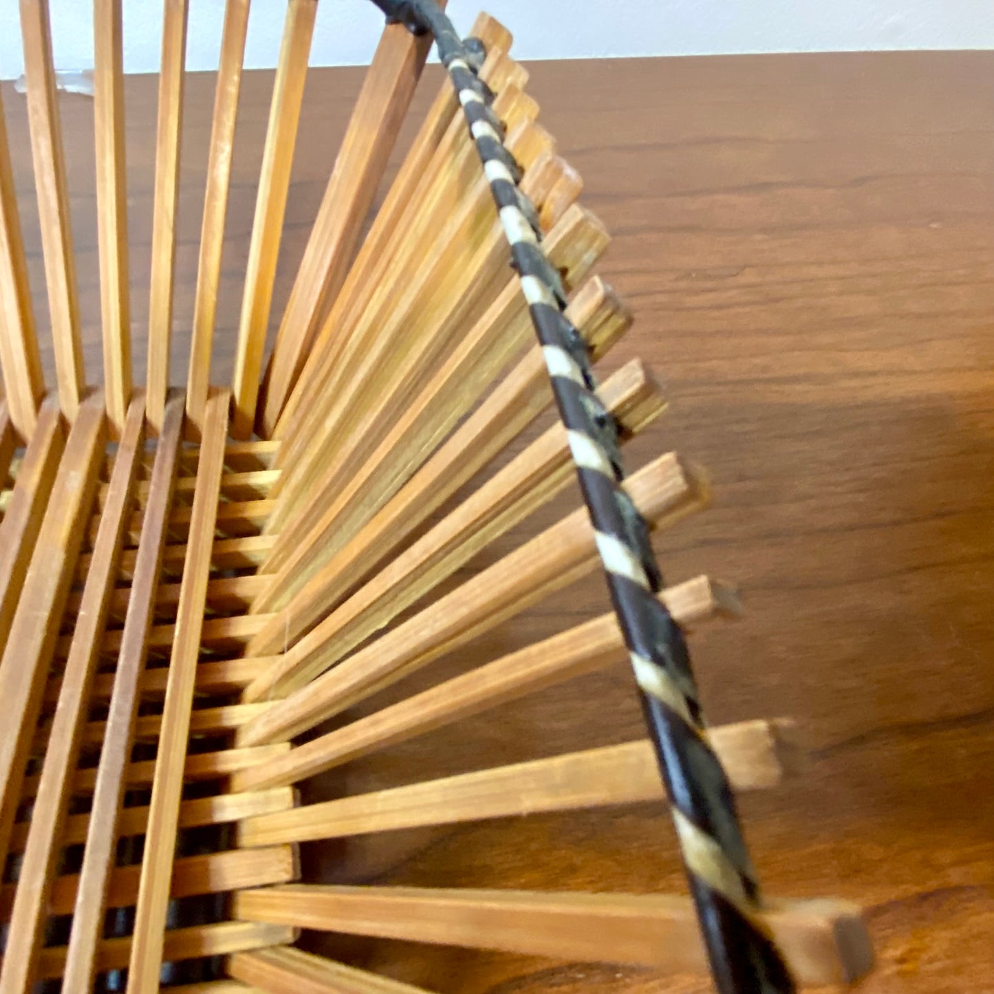 Bamboo Square Fruit Basket 9"W x 4"H