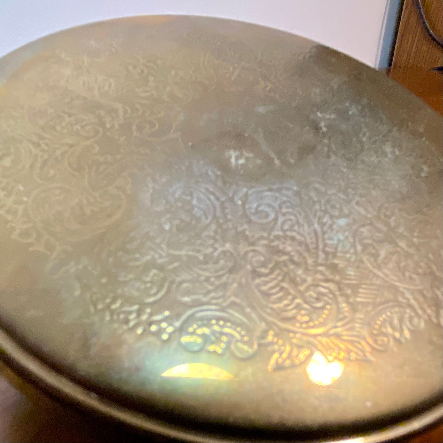 Silver Plated Coaster Set with Container With Patina 7 pieces