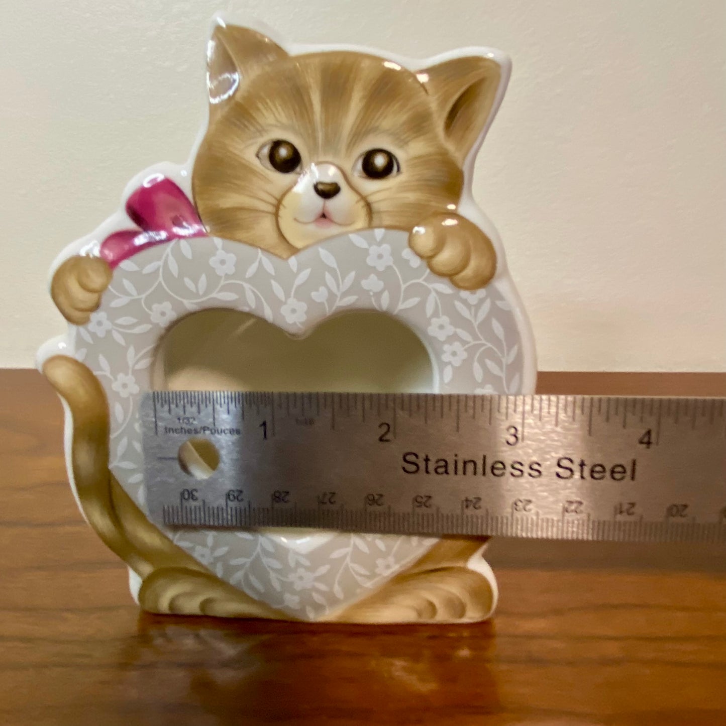 Porcelain Kitten Picture Frame