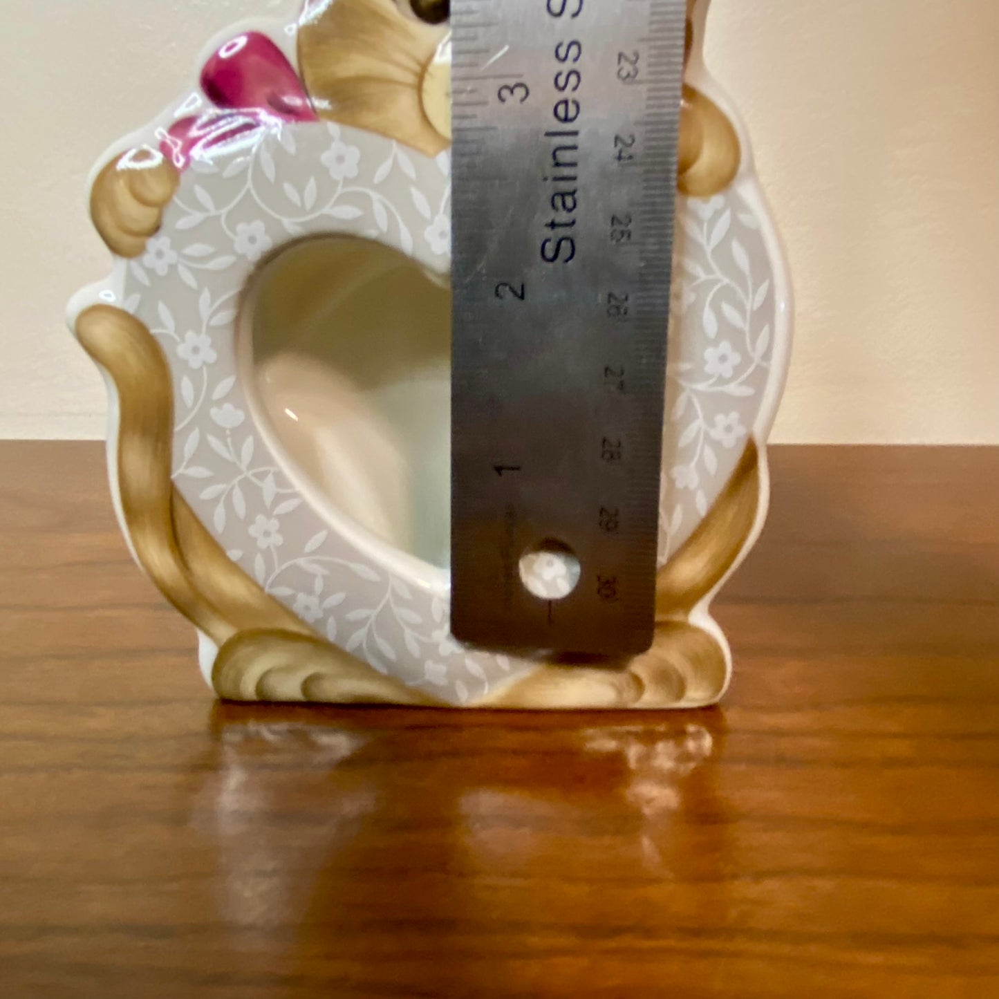 Porcelain Kitten Picture Frame