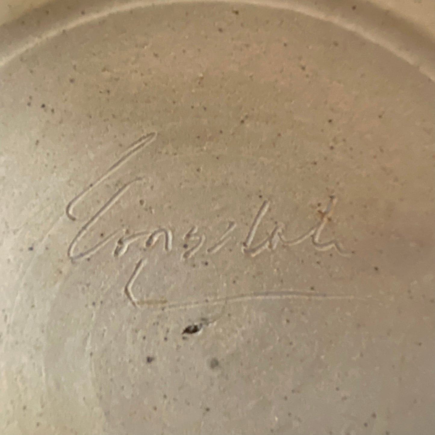 Pottery Crock Bowl Casserole With Lid Blue Sky Birds Print 9.25"W x 4"H