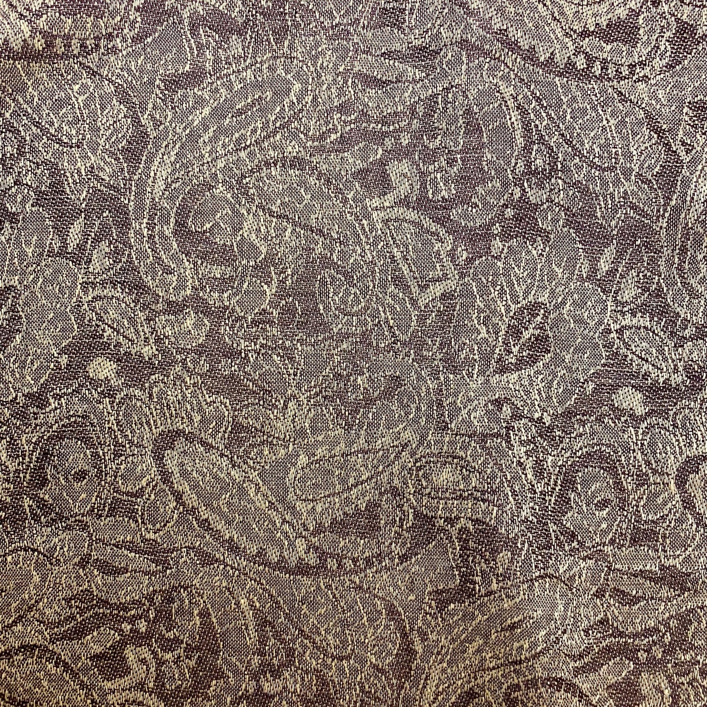 Pashmina Scarf Shawl Cashmere Brown Paisley Print
