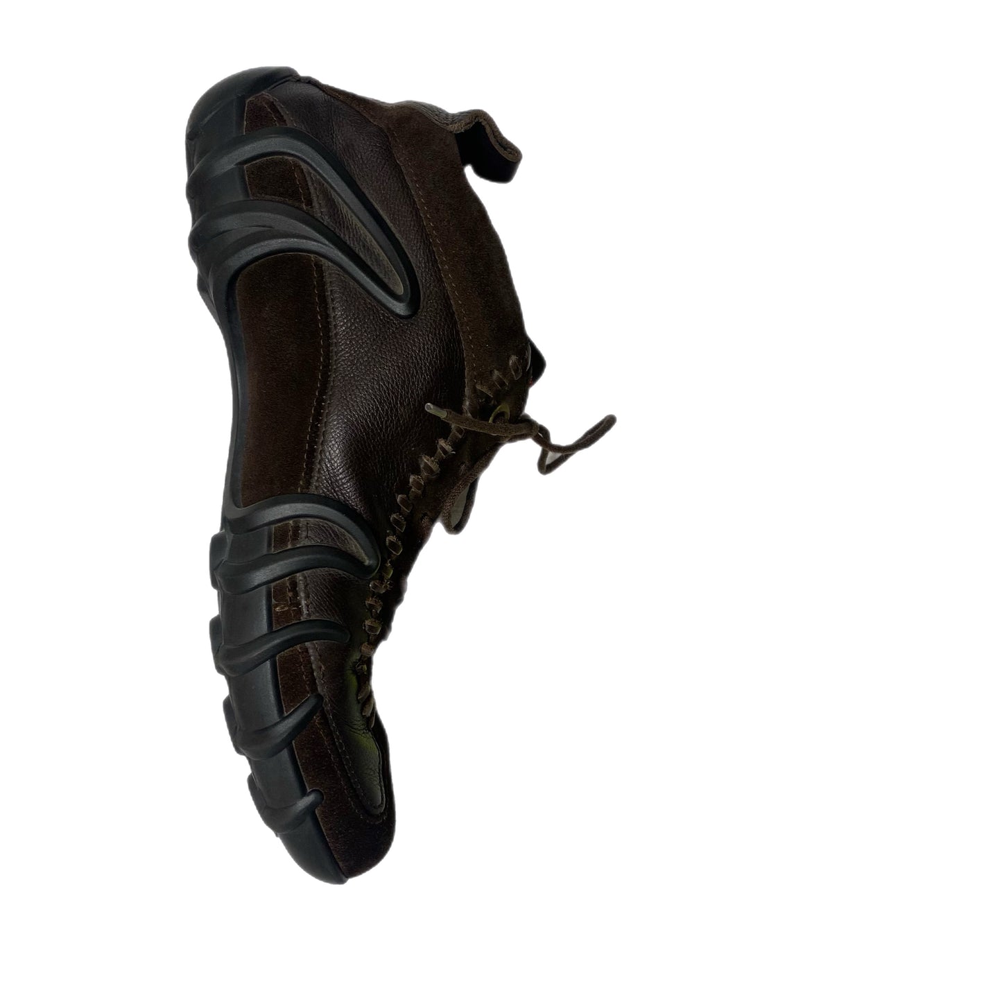 Ecco Leather Suede Lace-Up Brown Size 40