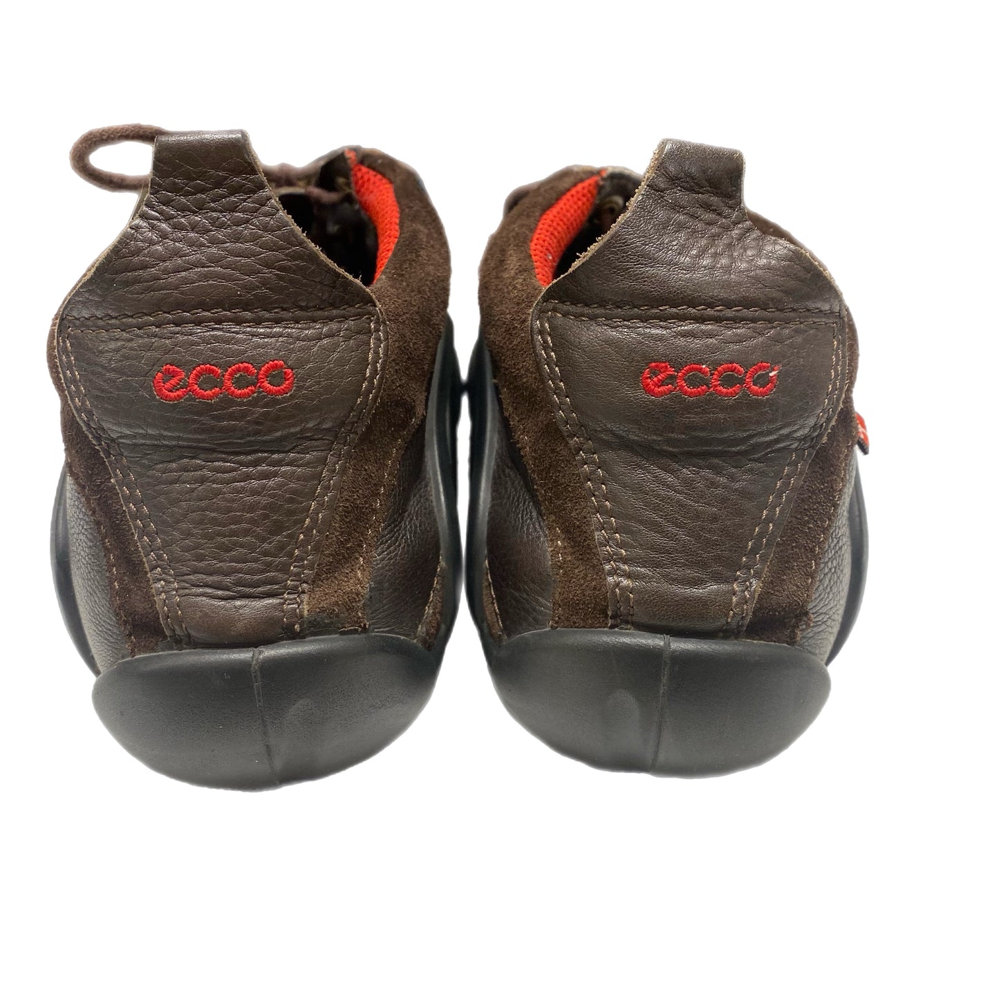 Ecco Leather Suede Lace-Up Brown Size 40