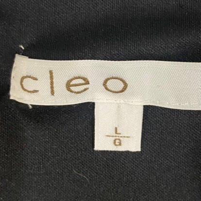 Cleo Women's Pleated 3/4 Sleeve Lined Top – Black & White, Size Large view of item tags
