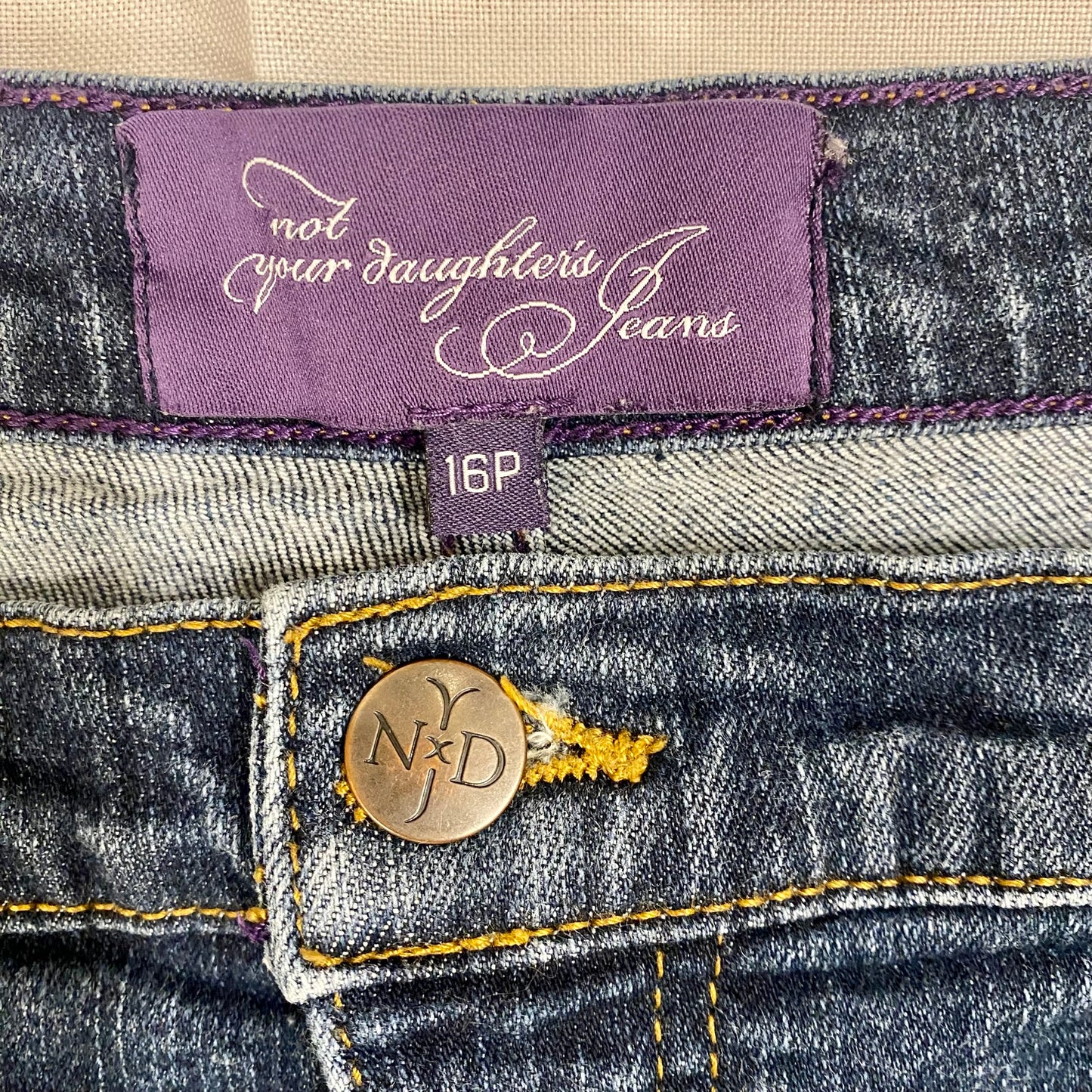 NYDJ Women's High Rise Jeans Denim Size 16 Petite