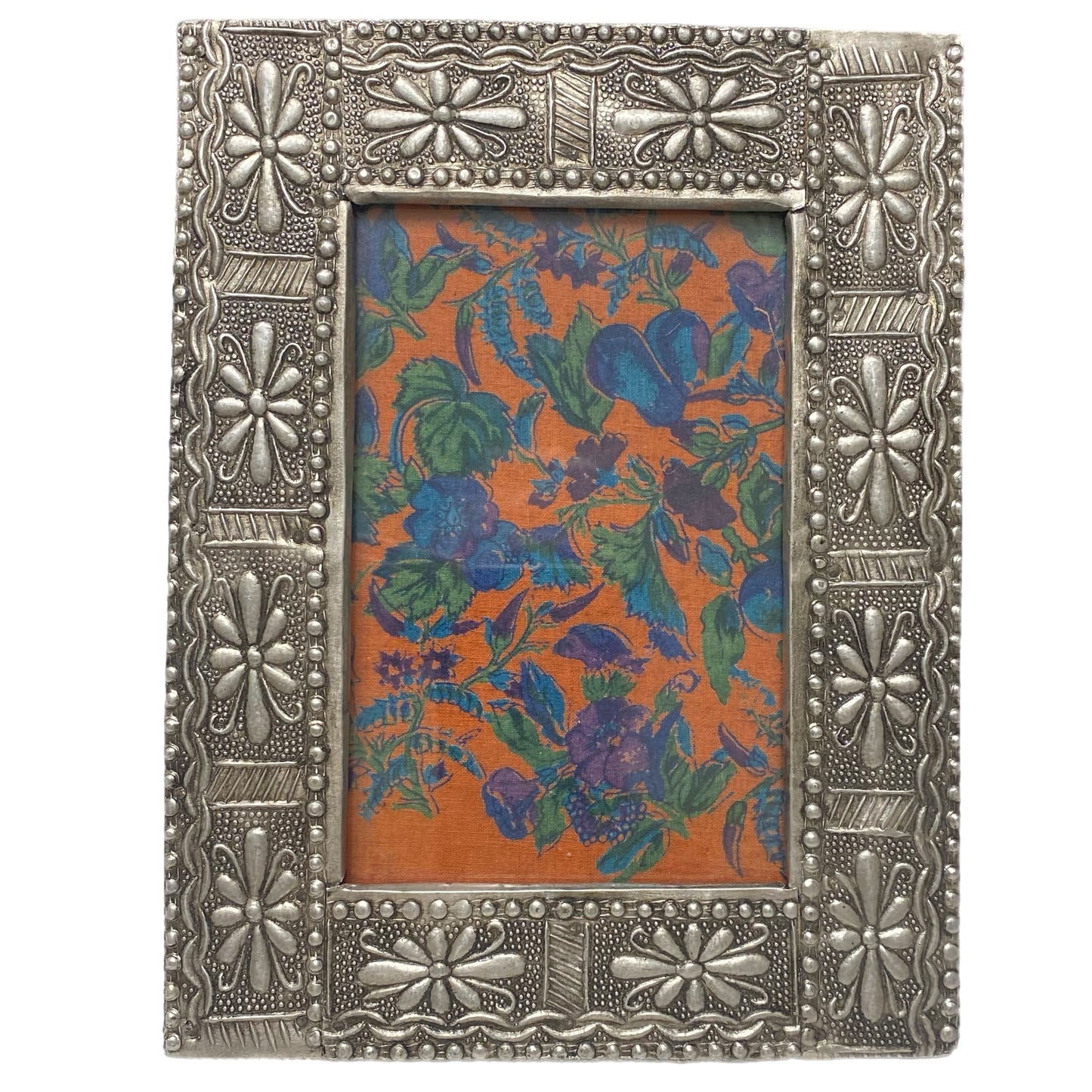 April Cornell Photo Frame Decorative Silver Floral Finish