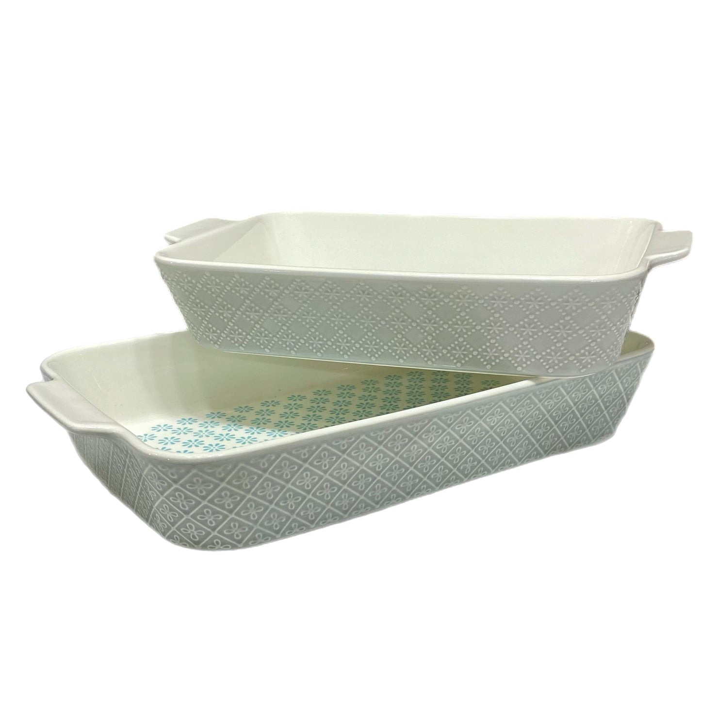 Signature Housewares 2 pc Bakeware Casserole Set