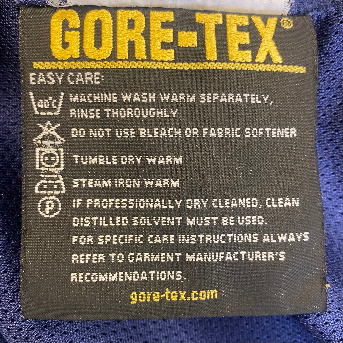 Far West Men's Gore-tex Shell Coat Blue Size Med