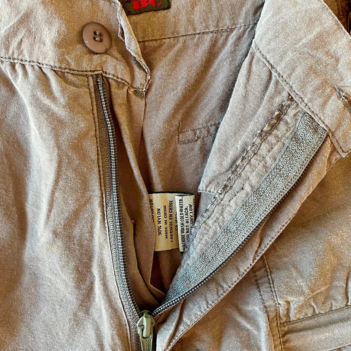 BC Clothing Men's Khaki Zip-Off Pants Tan Size XL