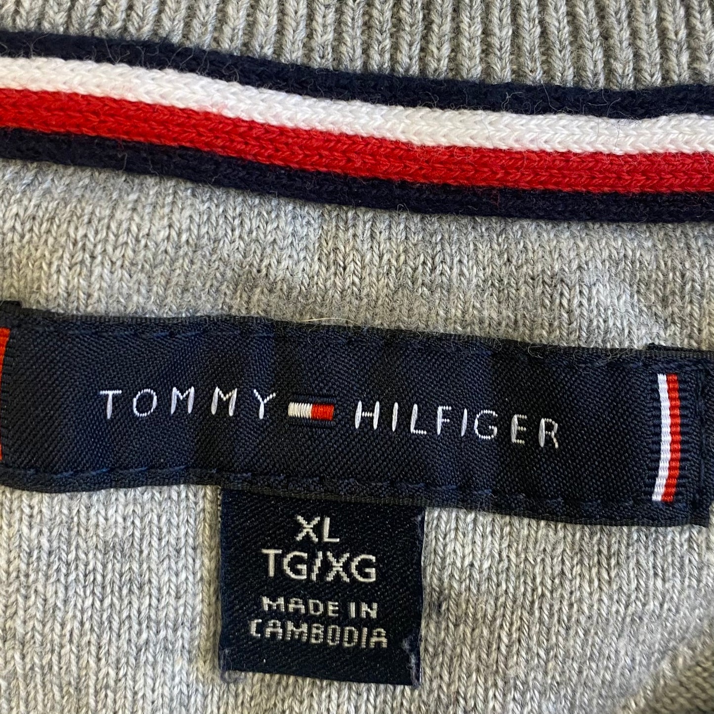 Tommy Hilfiger Men's Sweater Grey Size XL