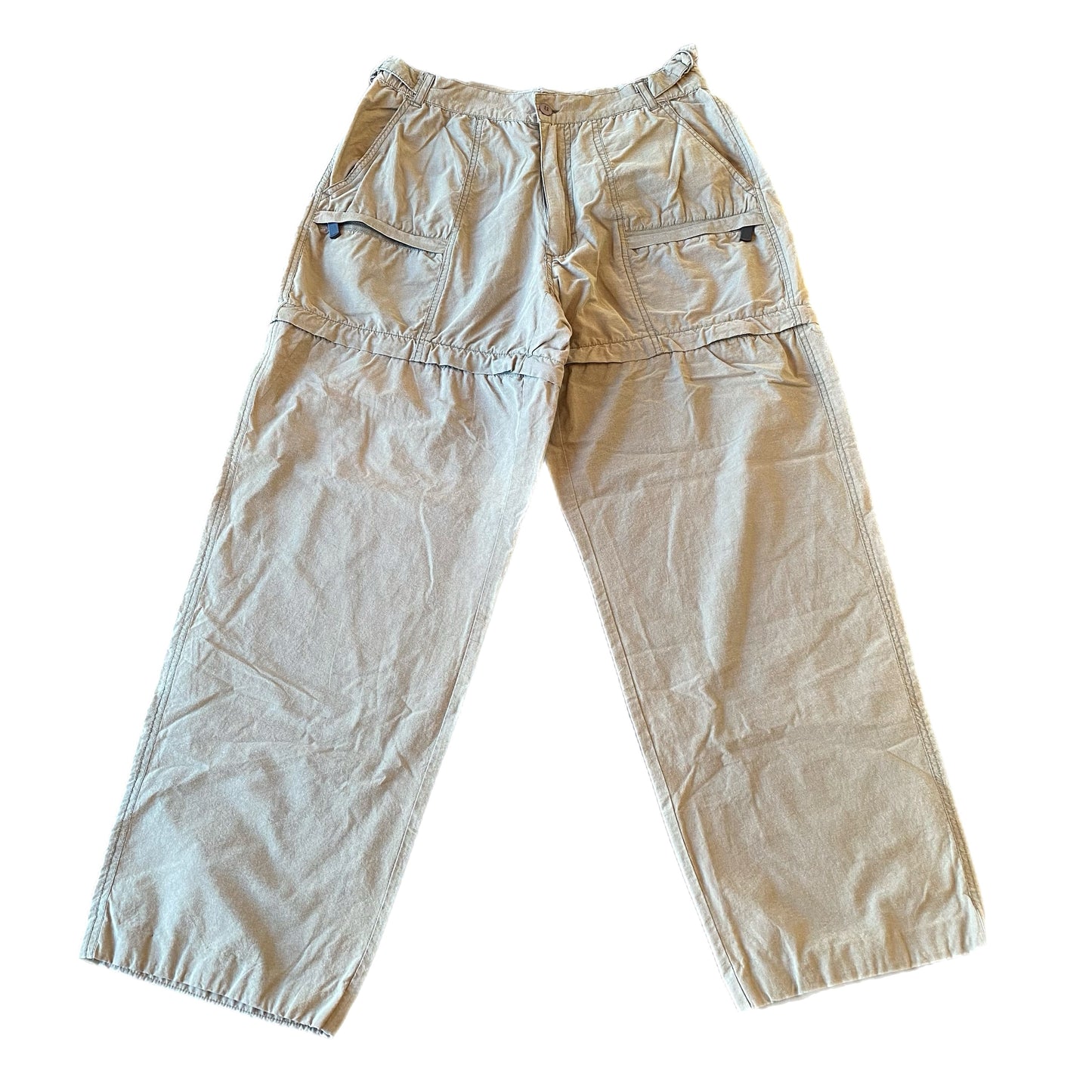 BC Clothing Men's Khaki Zip-Off Pants Tan Size XL