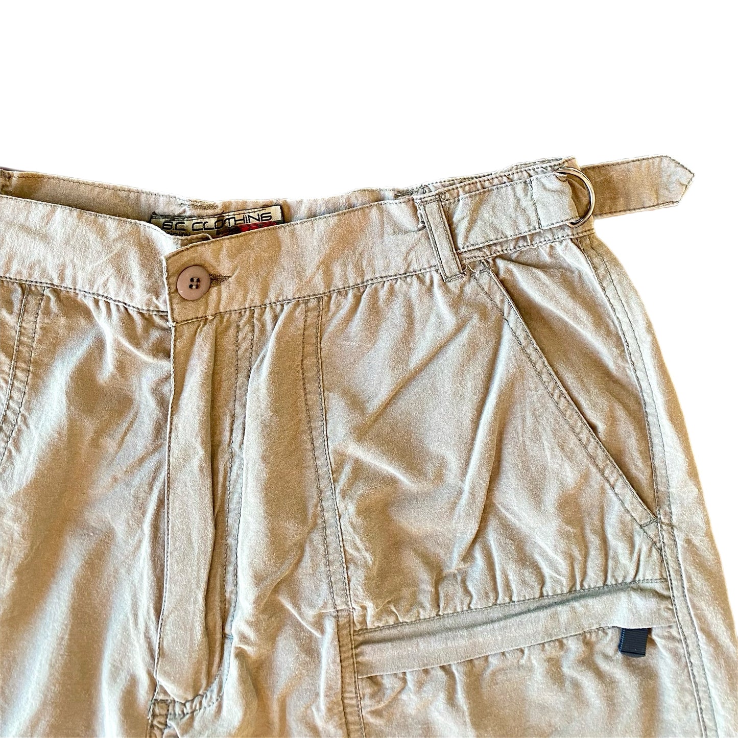 BC Clothing Men's Khaki Zip-Off Pants Tan Size XL