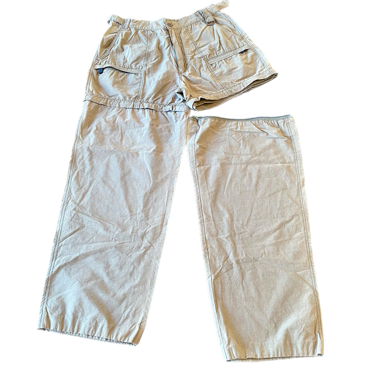 BC Clothing Men's Khaki Zip-Off Pants Tan Size XL