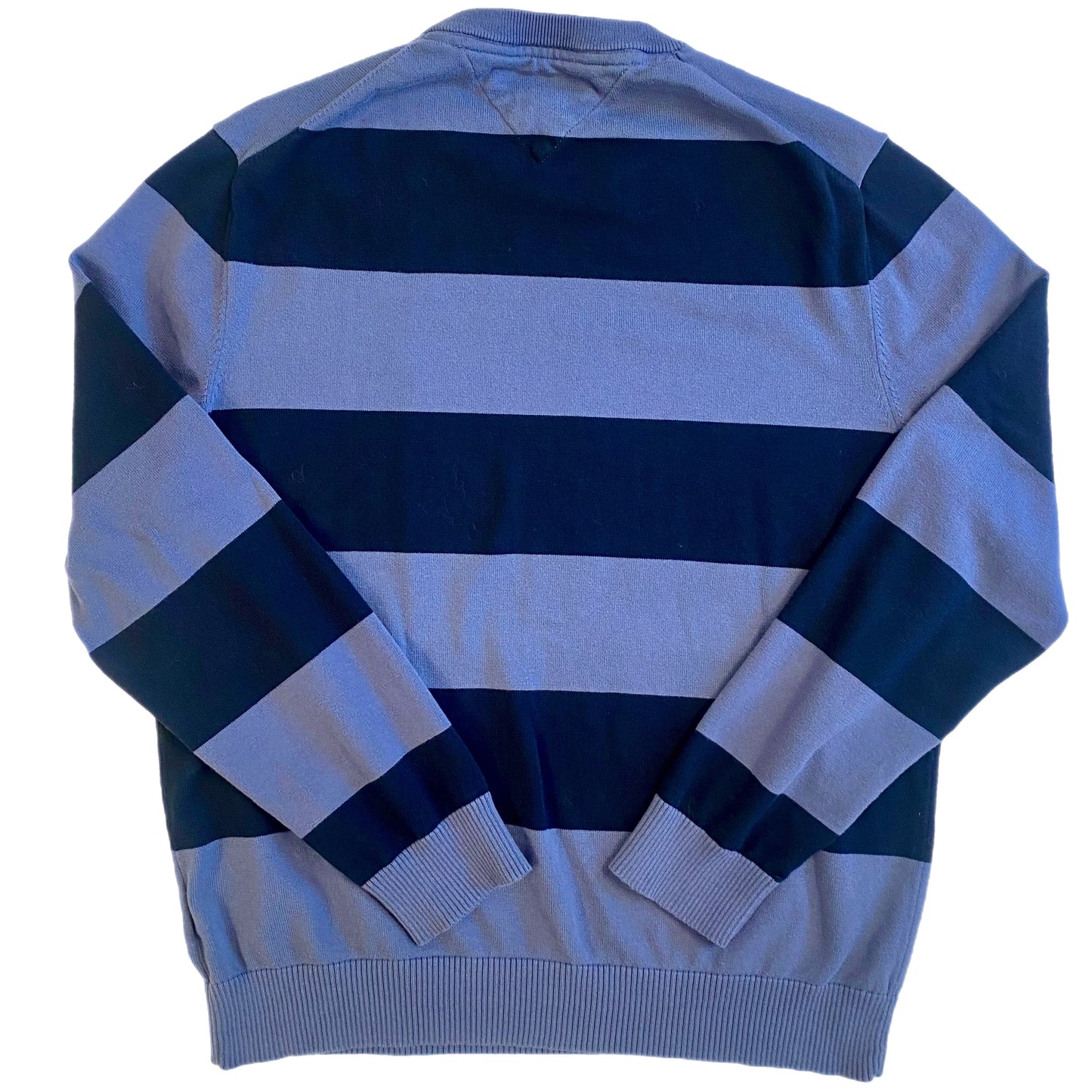 Tommy Hilfiger Men's Sweater Blue Navy Stripe Size Youth XL/Men's Small