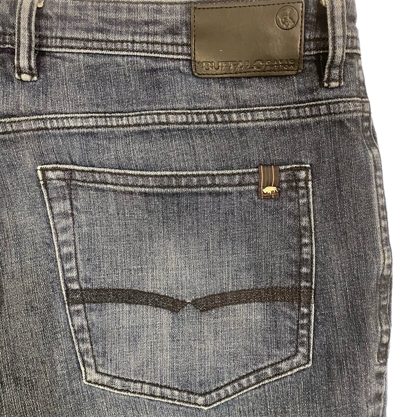 Buffalo Men's Slim Fit Straight Leg Stretch Jeans Size 34x32