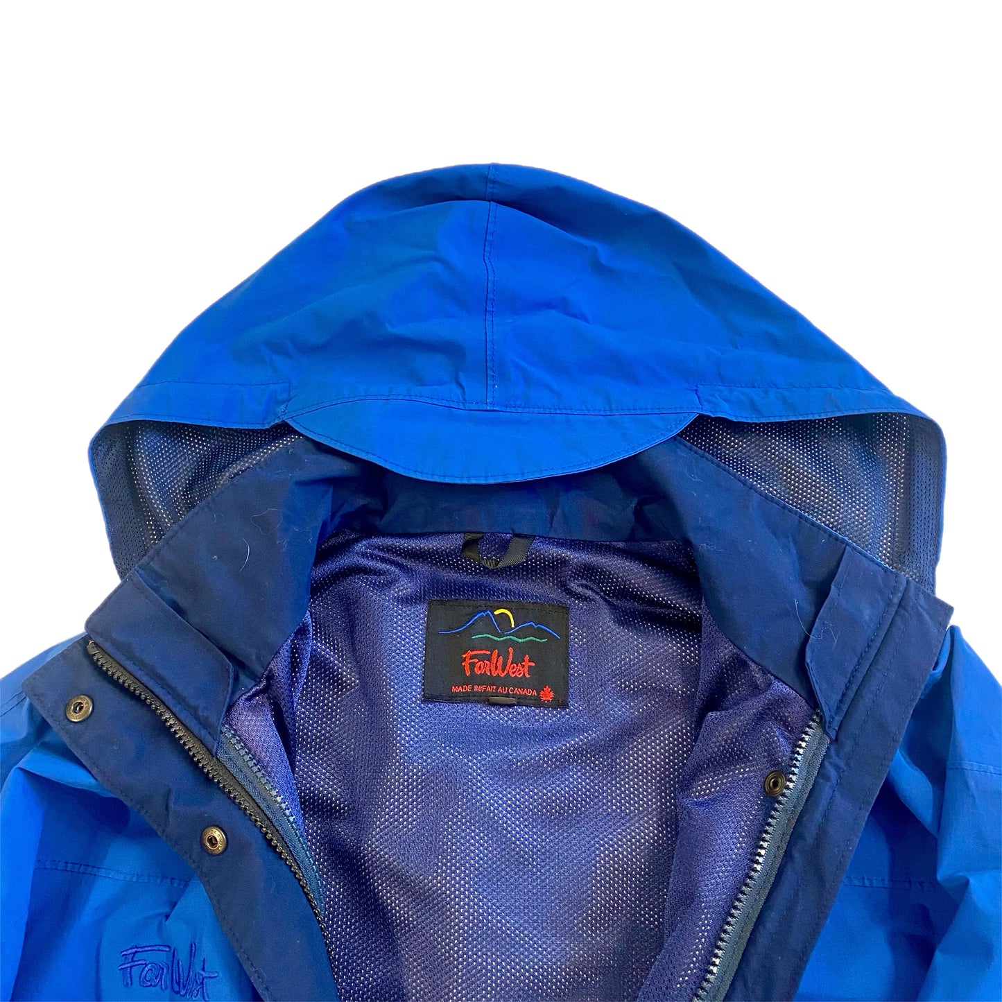 Far West Men's Gore-tex Shell Coat Blue Size Med