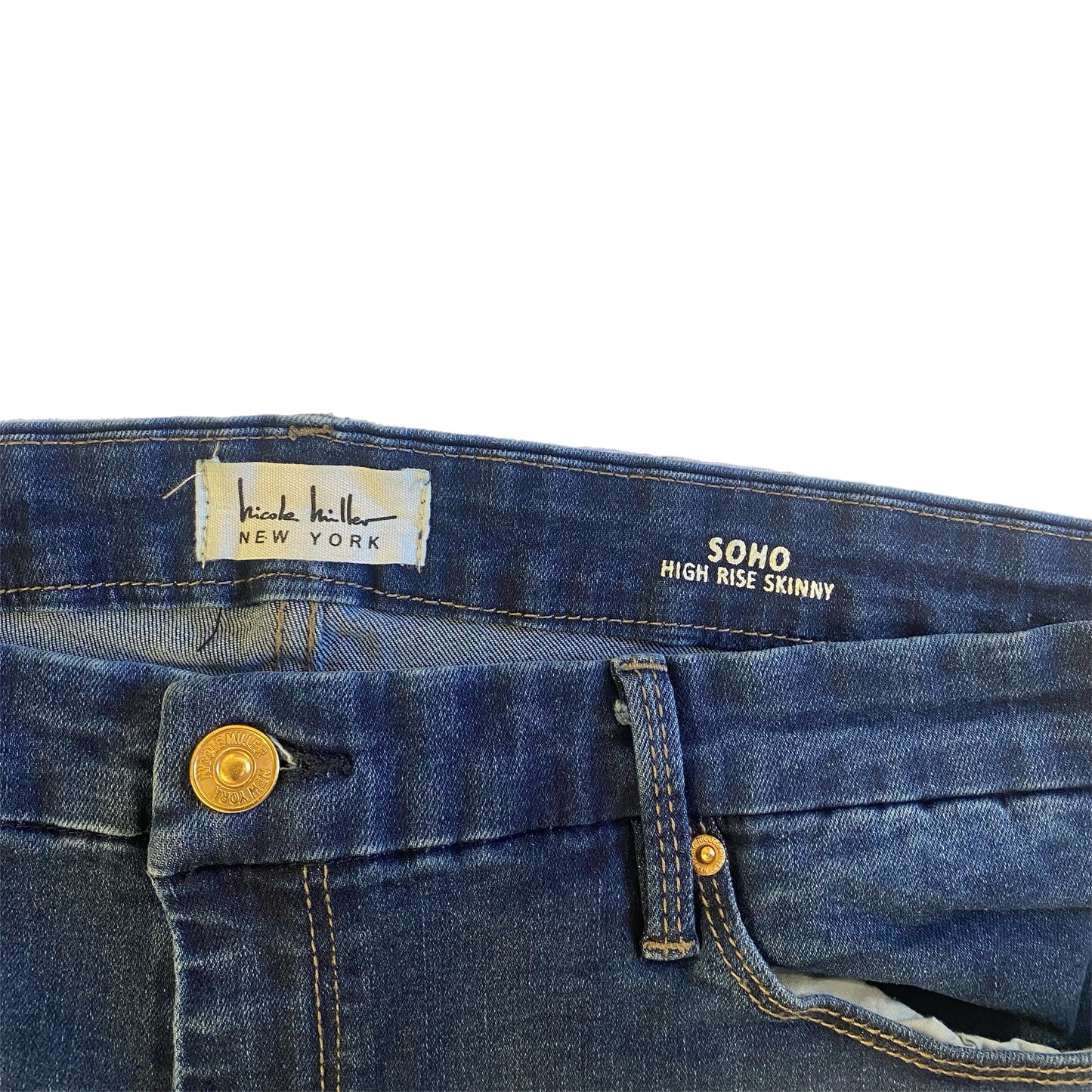 Nicole Miller Women's High Rise Skinny Jeans Size 16