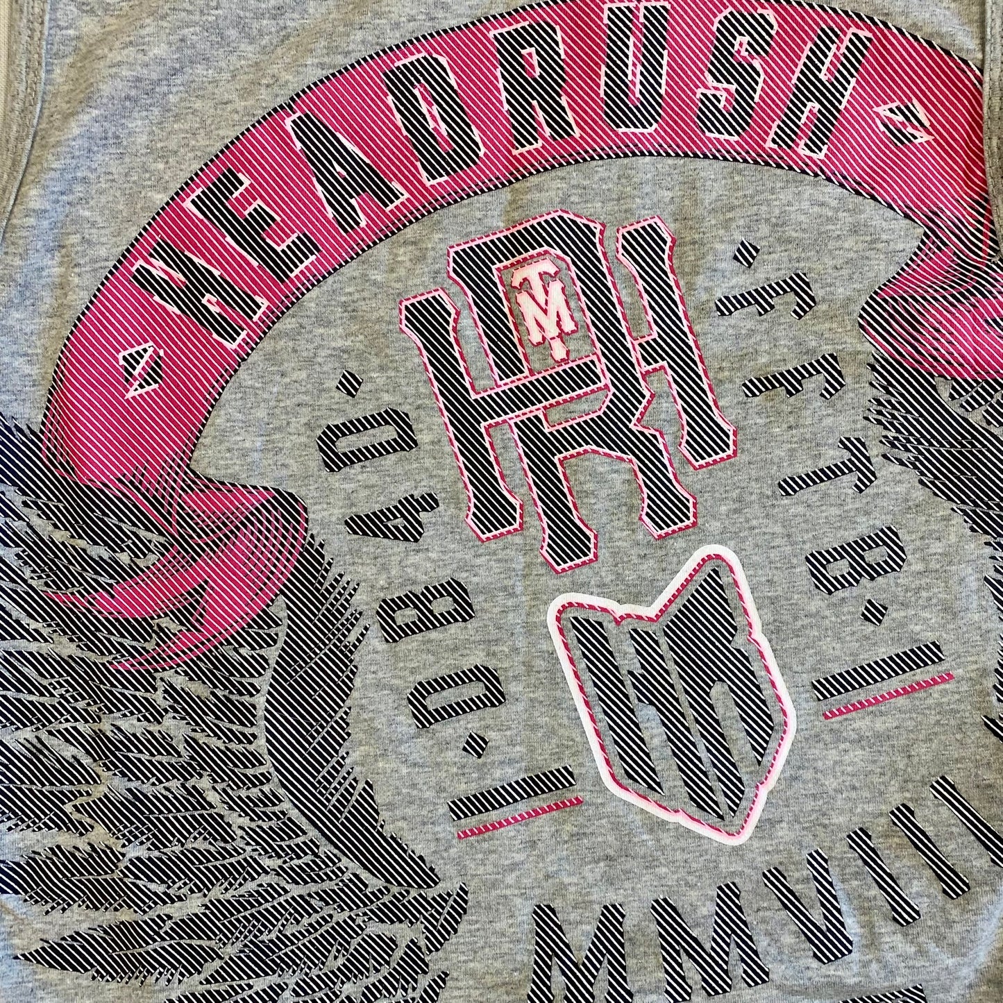 Headrush Women's Sleeveless T-Shirt – Grey & Pink, Size XL detail view