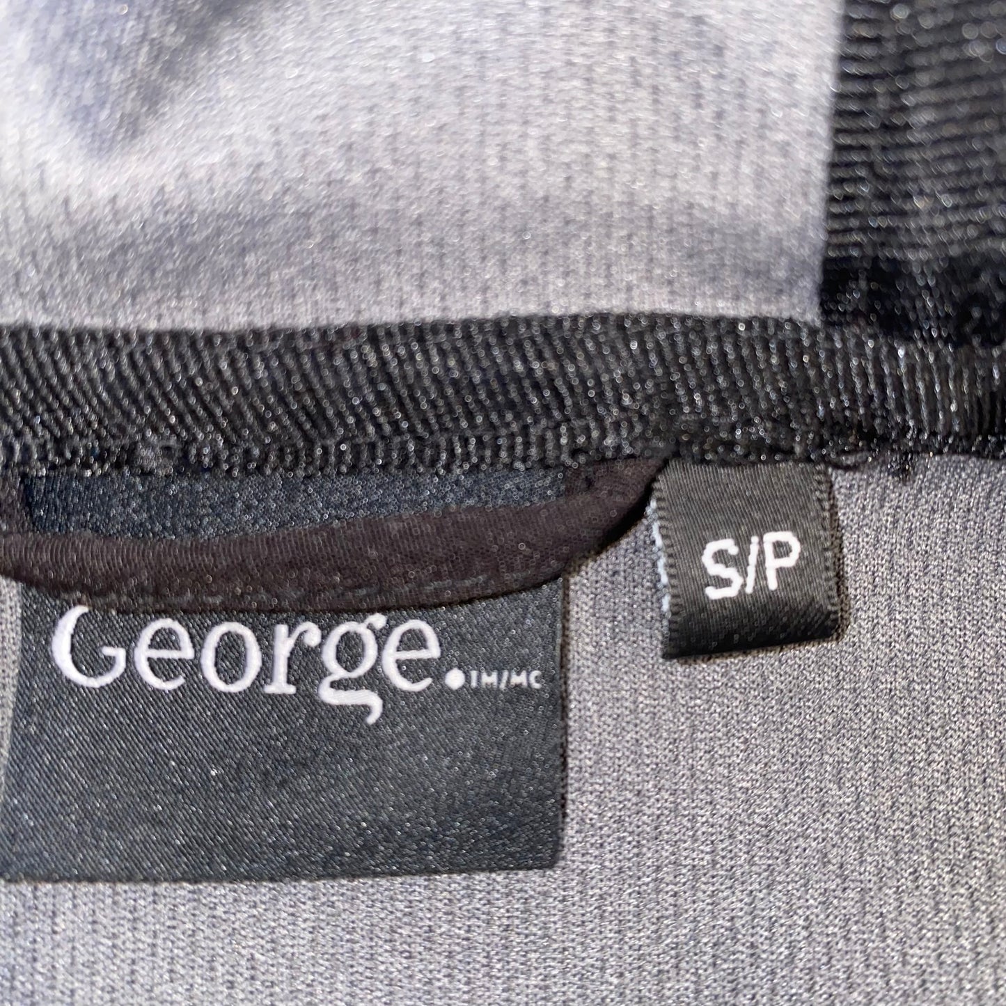 George Men's Lightweight Jacket with Hood Black Size Small