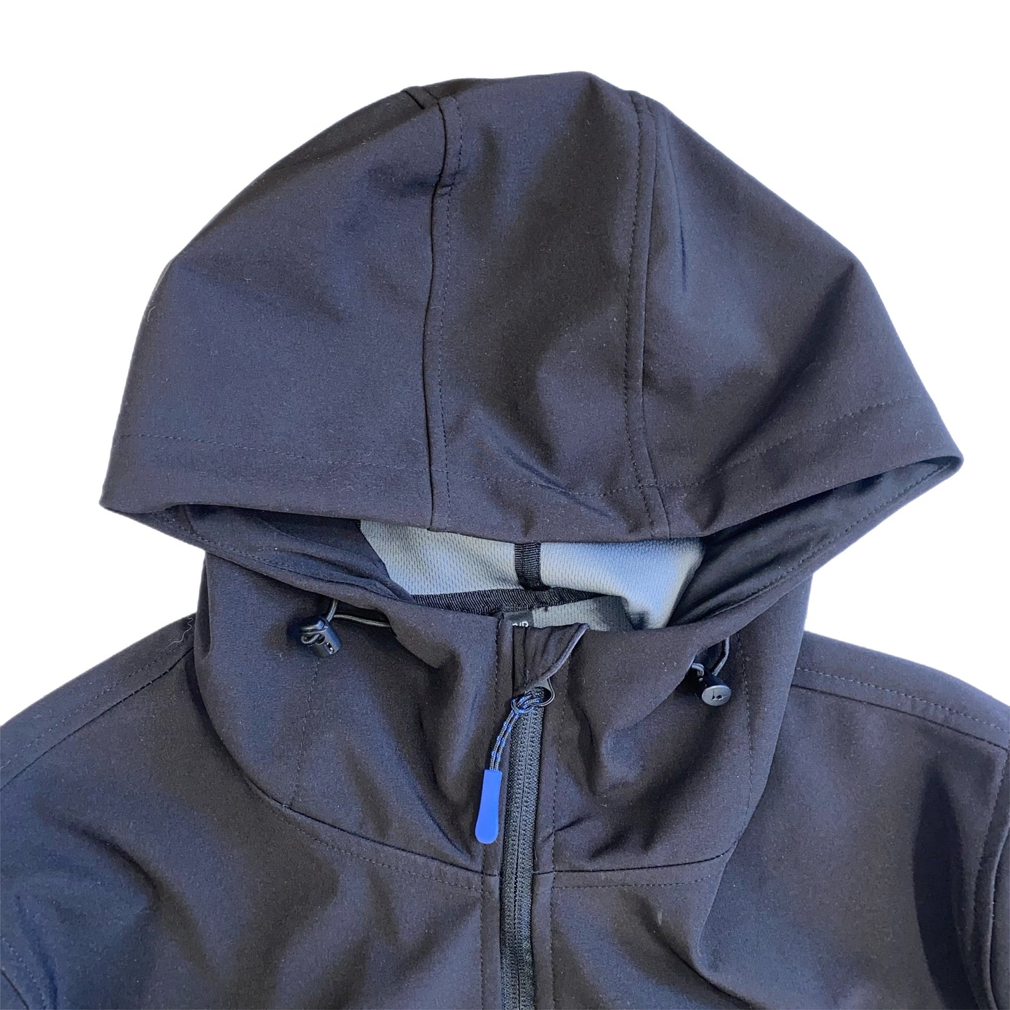 George Men's Lightweight Jacket with Hood Black Size Small