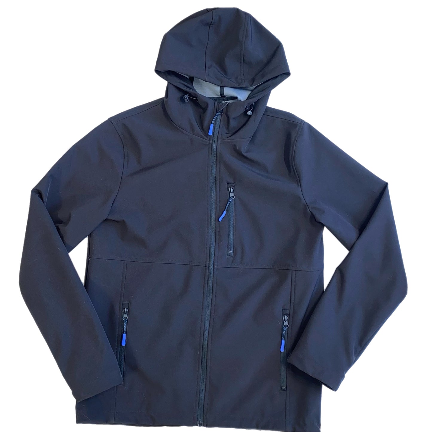 George Men's Lightweight Jacket with Hood Black Size Small