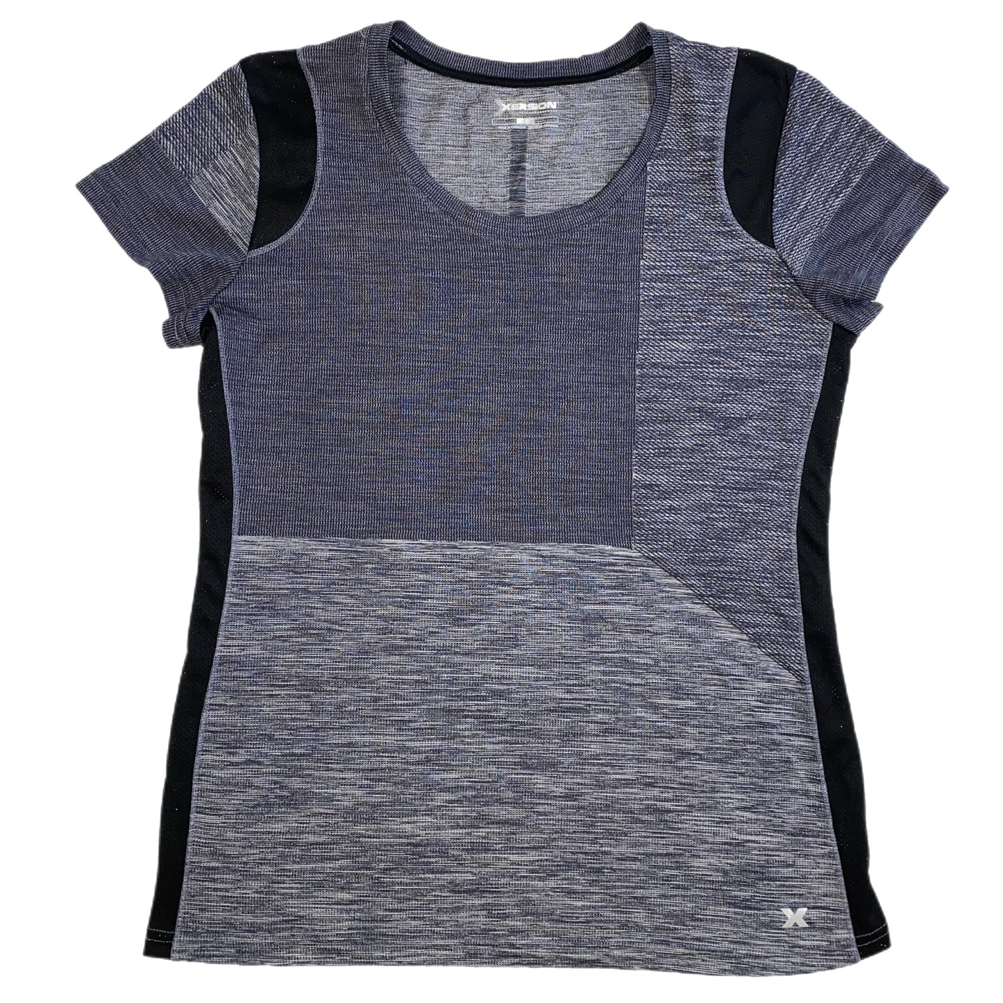 Xersion Women's Moisture-Wicking Athletic T-Shirt – Grey, Size Large flat lay view